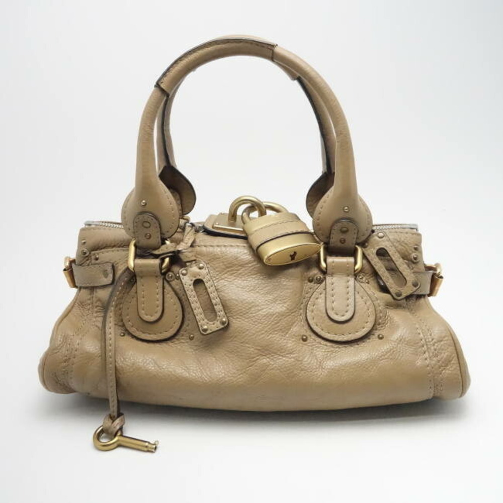 Chloe Paddington Tote Bag Brown Calfskin